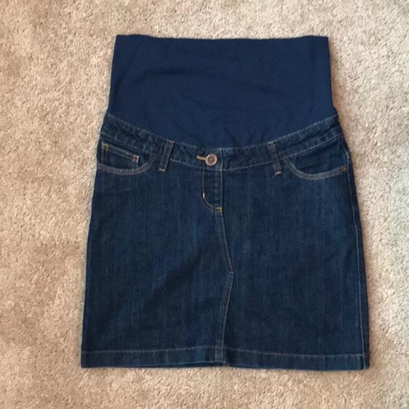 Boden Maternity Denim Skirt - Picture 1 of 10